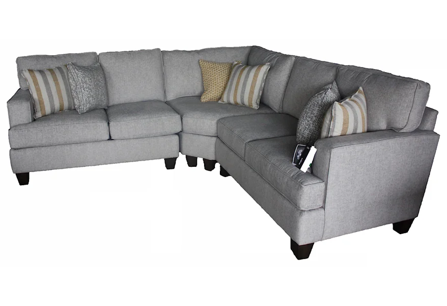 Style Solutions Tanner 3 Piece Sectional by Bassett at Esprit Decor Home Furnishings